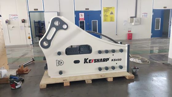 KS450 Tipo lateral de la roca de la máquina de rotura hidráulica de 190 mm de diámetro del cincel