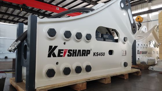 KS450 Tipo lateral de la roca de la máquina de rotura hidráulica de 190 mm de diámetro del cincel