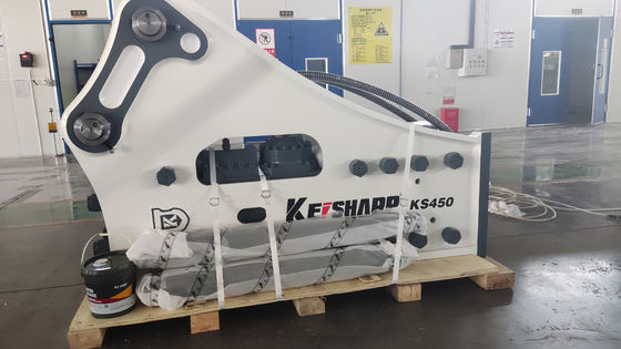KS450 Tipo lateral de la roca de la máquina de rotura hidráulica de 190 mm de diámetro del cincel