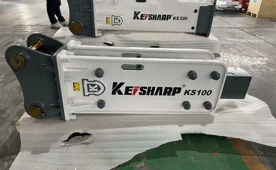 Excavadora KS100 Máquina de rotura de rocas hidráulica Tipo superior 75 mm Diámetro del cincel