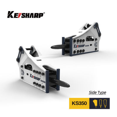 KS350 tipo lateral rompehielos hidráulicos 165mm Chisel 150-300bpm Excavadora rompehielos de roca