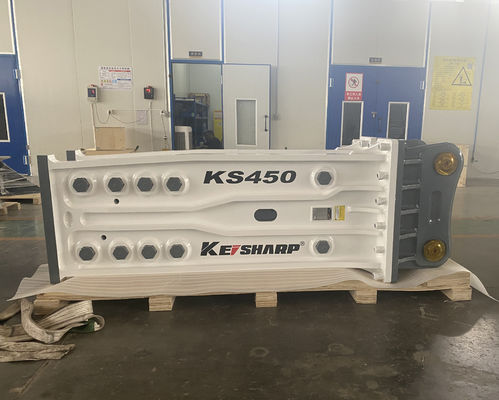 KS450 Tipo superior de excavadora de chisel de 190 mm Quebrador de roca hidráulico para ferrocarril / arquitectura