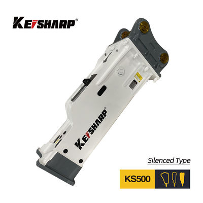 KS500 195 mm Tipo de caja de cincelado Quebrador hidráulico Excavadora Quebrador de hormigón
