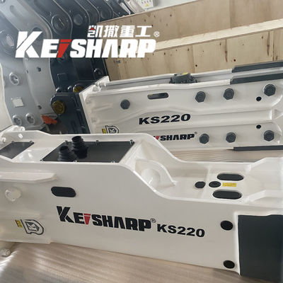 KS220 Silenced / Side / Top Tipo de martillo de rotor hidráulico para excavadora