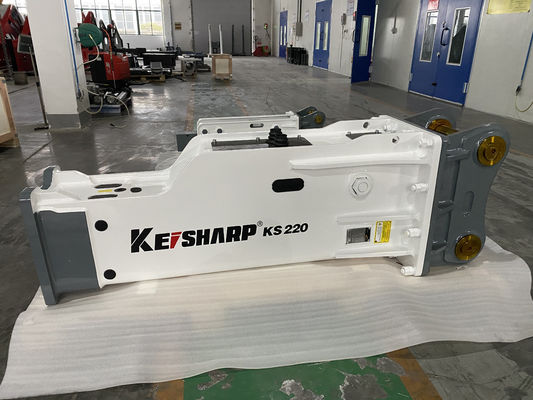 KS220 Silenced / Side / Top Tipo de martillo de rotor hidráulico para excavadora