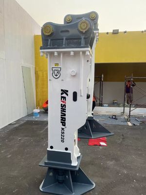 Partes de un interruptor hidráulico para el caso 580 y el diámetro de eficiencia del chisel 140 mm