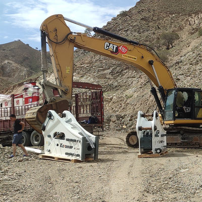 El sistema de roca hidráulica pesada para una guía de excavadora de 50-60 toneladas / forma irregular