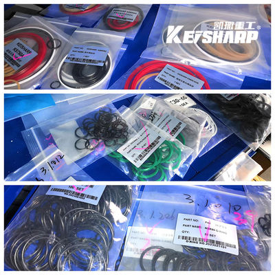 Excavadora Kit de sellado de rompehielos hidráulicos PU O Anillos, Polyurethane Sellos hidráulicos