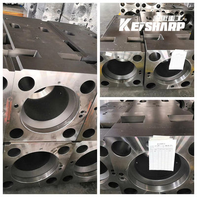 Acero fundido cilindro de rotor hidráulico cuerpo del cilindro delantero personalizado
