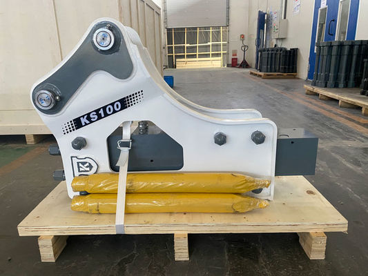 KS100 Tipo lateral 395kg Peso 1545mm longitud 85mm Chisel Hydraulic Breaker