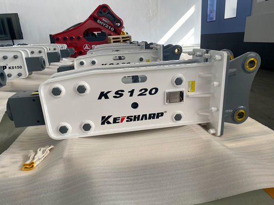 Excavadora KS120 Máquina de rotura de rocas hidráulica Tipo superior Diámetro del cinzel de 85 mm