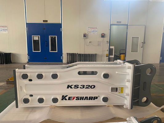 KS320 Top Tipo 155mm Excavadora de chisel Quebradora de rocas hidráulica para ferrocarril / arquitectura