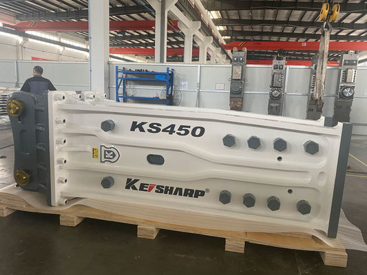 Excavadora KS450 Máquina de rotura de rocas hidráulica Tipo superior Diámetro de la chisela 190 mm