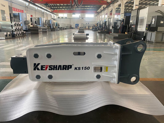 Excavadora KS150 Máquina de rompepiedras hidráulica Tipo superior Diámetro de la alfombra de 100 mm