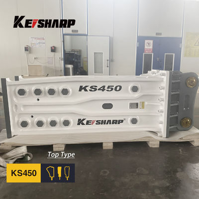 Excavadora KS450 Máquina de rotura de rocas hidráulica Tipo superior Diámetro de la chisela 190 mm
